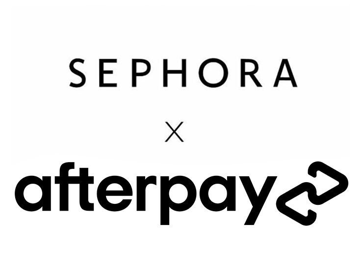Sephora logo and Afterpay logo