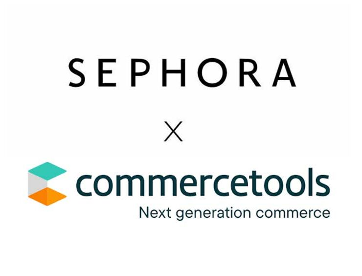 Sephora logo X commerceTools logo