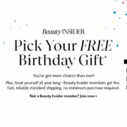 Beauty Insider Pick Your Free Birthday Gift