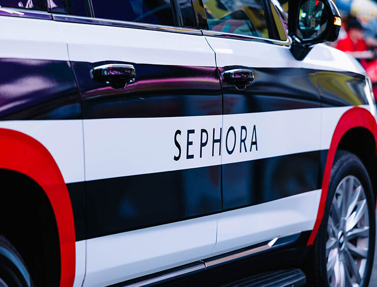 Photo Of Car With Sephora Logo