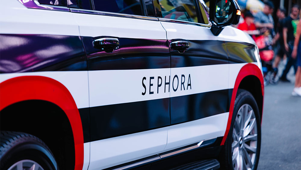 Photo Of Car With Sephora Logo