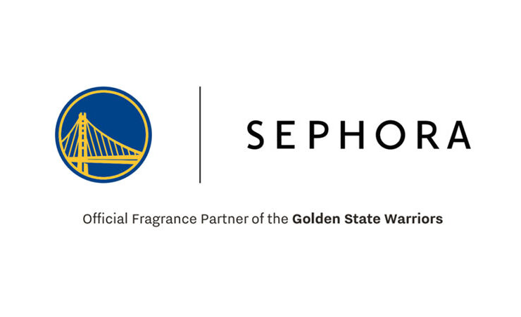 Golden State Warriors logo and Sephora Logo